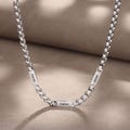 Personalized Dad Necklace With Kids Names,Custom Mens Silver Name Necklace,Daddy Engraved Necklace, Father's Day Gifts for Him, Husband Gift