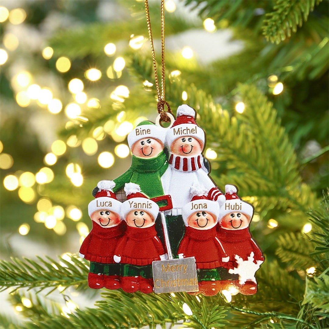 Personalized Family Christmas Ornament,family of 28 With Names,custom