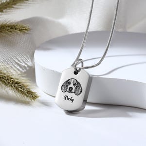 Urne Halskette für Haustier Asche, Benutzerdefinierte Haustier Foto Halskette, Katze Urne Anhänger für Asche, personalisierte Feuerbestattung Schmuck, Gedenkurne für Haustier Verlust Geschenk