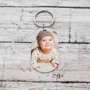 Personalized Photo Keychain,picture Keychain,the Day You Become My Mommy,custom Date Keychain ...