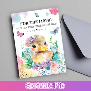 Printable Mother&#39;s Day Card | Expecting Mother Greeting Card | Mother&#39;s Day Digital Download | Mother to be | Baby Shower Baby Girl