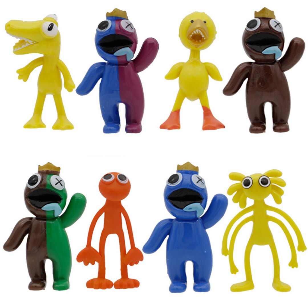 Set De 7 Figurines Rainbow Friends - Mini Personnages 5-9cm En PVC, Pour Décoration Ou Jouet