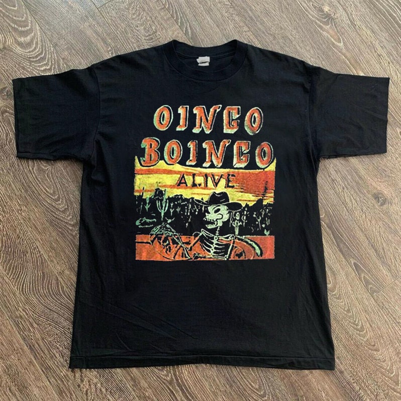 Discover Vintage Oingo Boingo Alive Tour Concert T-Shirt 90s Oingo Boingo Shirt