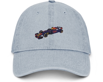 Red Bull F1 Embroidered Denim Cap – Formula 1 Racing Hat
