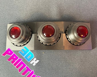 Mandalorian / Mando 3d Printed Grav Charge holder and Grav Charges (x3) with Transparent Resin jewel cosplay costume