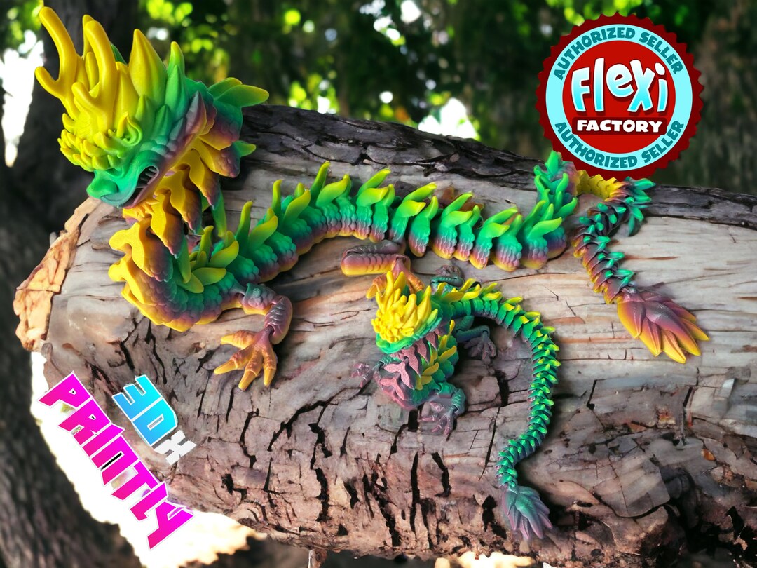 Articulated 'imperial Dragon' - Flexifactory 3D Design - 3d Print Desk ...