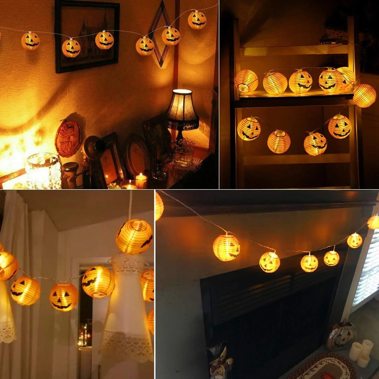 Halloween Lights, Halloween Outdoor Decor, String Lights, Halloween