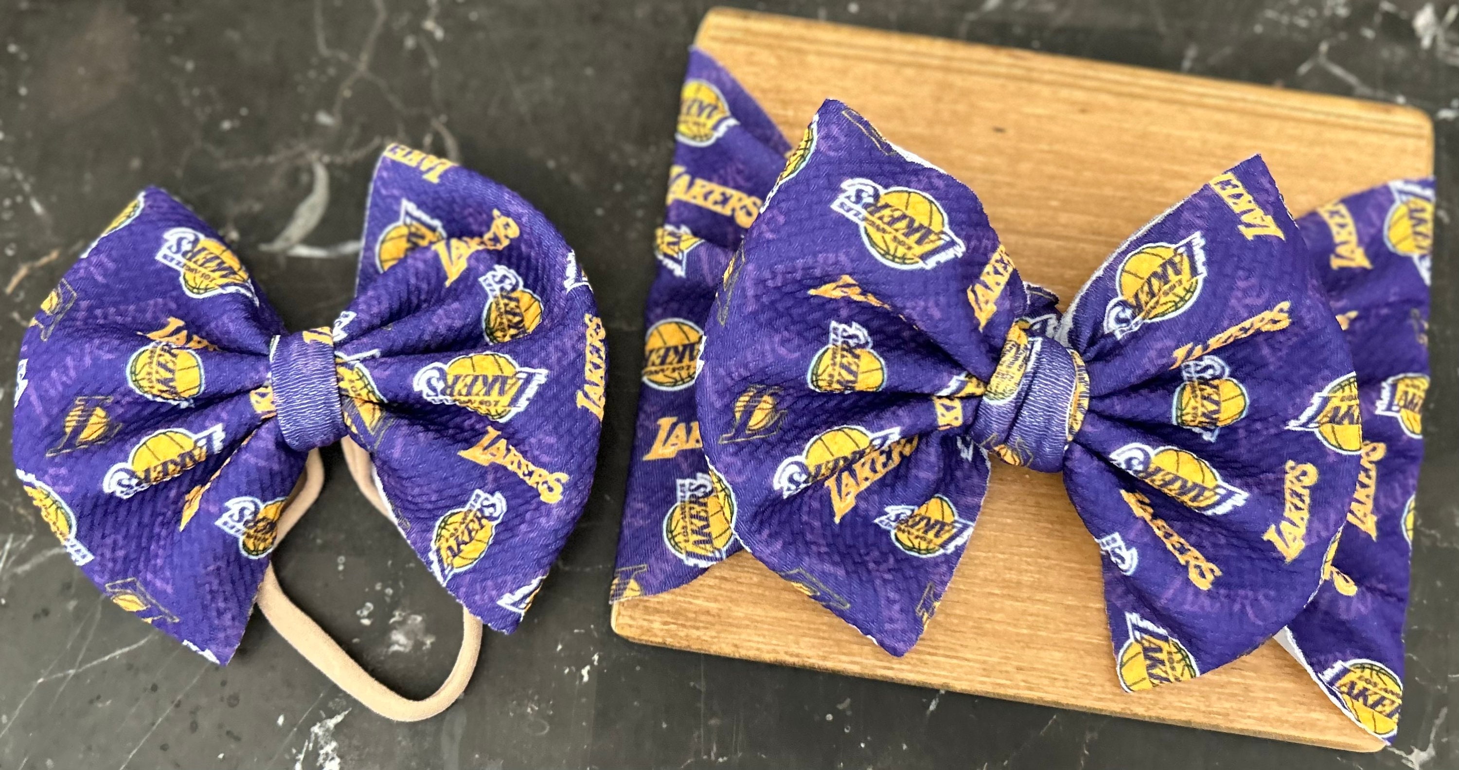 Los Angeles Lakers Basketball Team Handmade Scrunchie/ Hair 