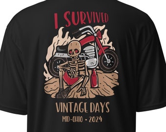 2024 - I Survived Vintage Days - Oversized Unisex Performance Crew Neck T-shirt