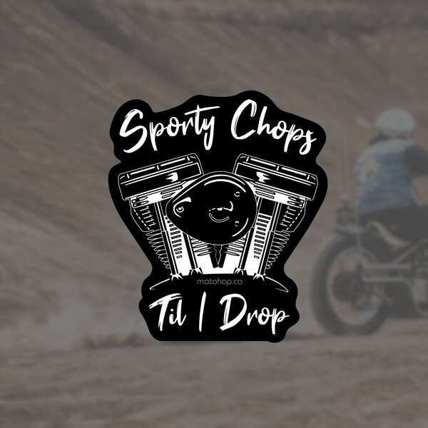 Sporty Chops, sticker/decal/bumper sticker