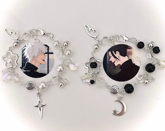 Anime Gojo and Suguru Matching Bracelet / Necklace