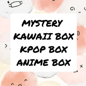 Kawaii Mystery Box Bag Anime Kpop Polco Goody Suprise Surprise Box Gift Package BTS