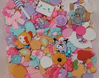 Kawaii Charms Decoden Resin Mix Random Mystery Bag DIY Craft Supplies Cute Gift Idea Cabochons Accessories