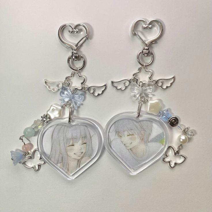Accessoire Téléphone Kimi Ni Todoke - Médaillon Souvenir Zircon Acier Inox, Neuf Avec étiquettes