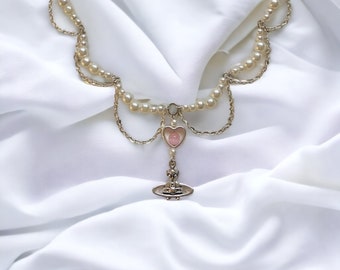 Parelketting Parelketting Fee Cottagecore Vlinder Aardbei NANA Anime Kpop Engel Indie Kraal grunge vintage kawaii y2k