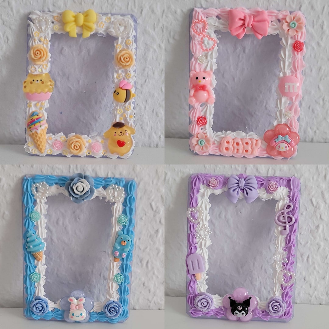 Cute Kawaii Decoden Photocard Holder Photocard Holder Protector