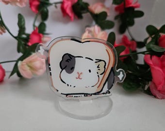 Figurine cochon d'Inde en acrylique | Idée cadeau cochon d'Inde | Photo d'animal personnalisée