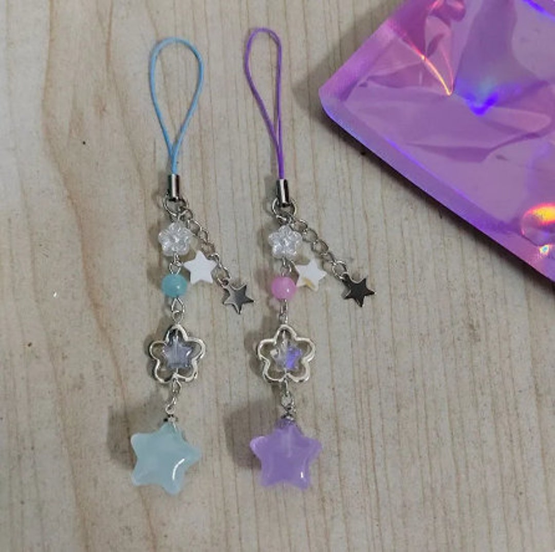 Cell Phone Key Rings Cell Phone Key Ring Phone Charm Strap, Wrist Strap, Beaded Phone ...