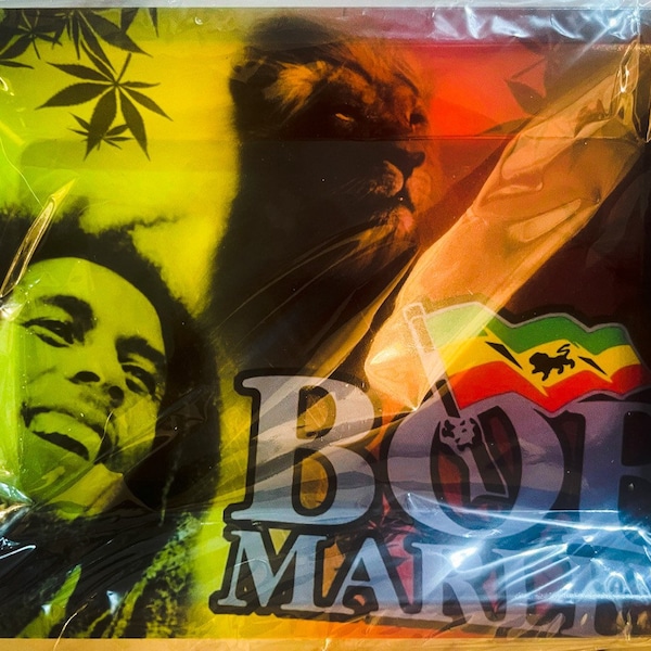 Steel Rolling Tray | Decorative Metal Tray | Bob Marley Tribute