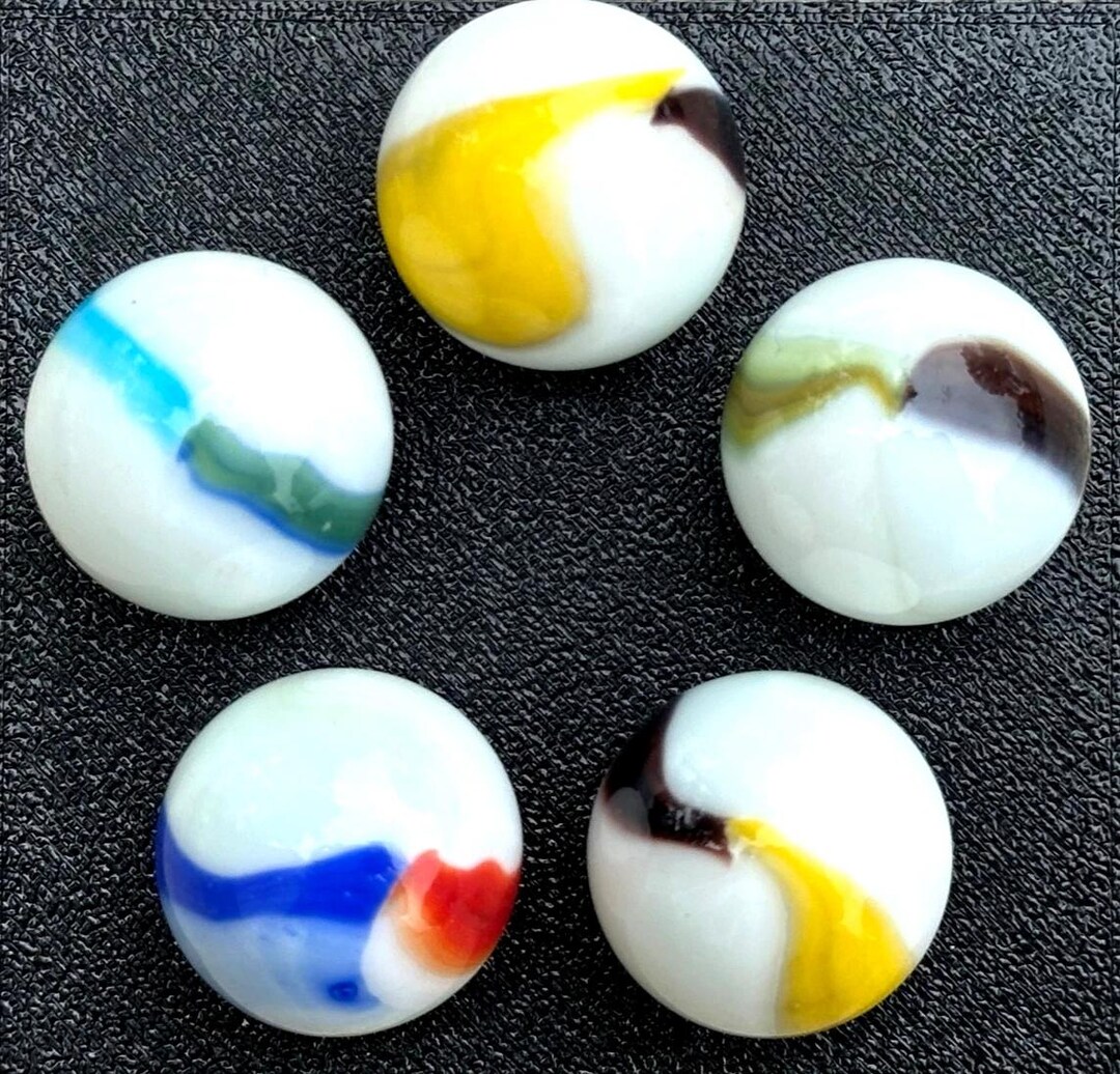 OLD GLORY Glass Marbles Random Color Patch 22mm (7/8 Inch) SHOOTER Taw ...
