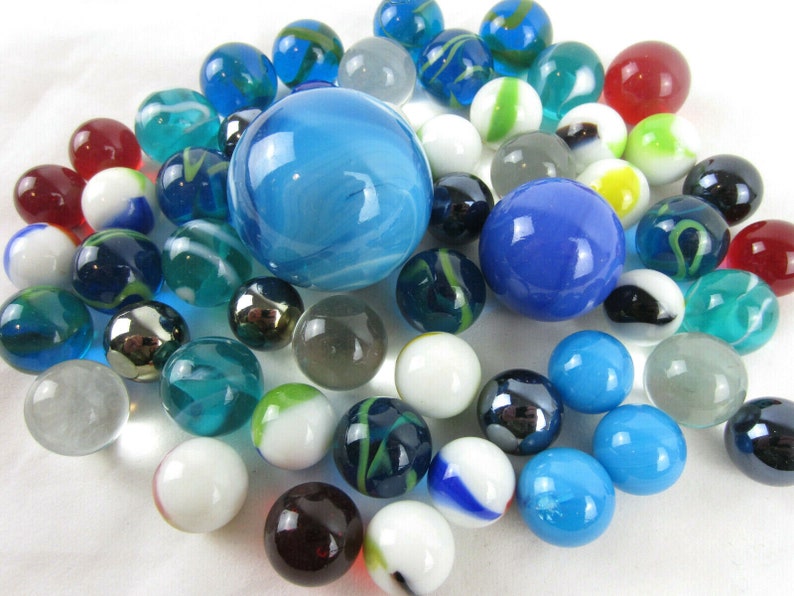 CLASSIC MARBLES Boulder Shooter Glass Swirl MEGA Mint Random Blind Pack ...