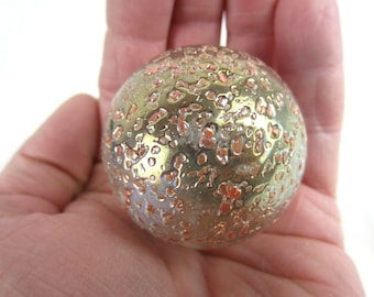 Toe Breaker 50mm (2") PRINCESS Pink Glitter Confetti Glass Marbles