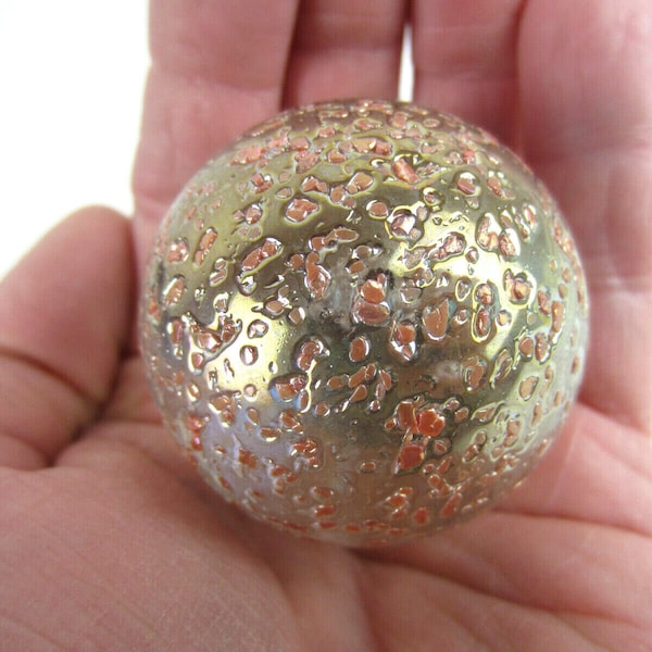 Toe Breaker 50mm (2") PRINCESS Pink Glitter Confetti Marbles glass Ball HUGE