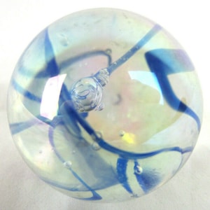 Toe Breaker 50mm (2&quot;) BLUE SPAGHETTI Glass Marble