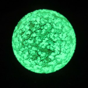 GLOW in the DARK shooter Art Glass Collector Marble~25mm