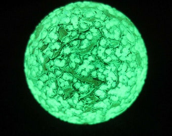 GLOW in the DARK shooter Art Glass Collector Marble~25mm