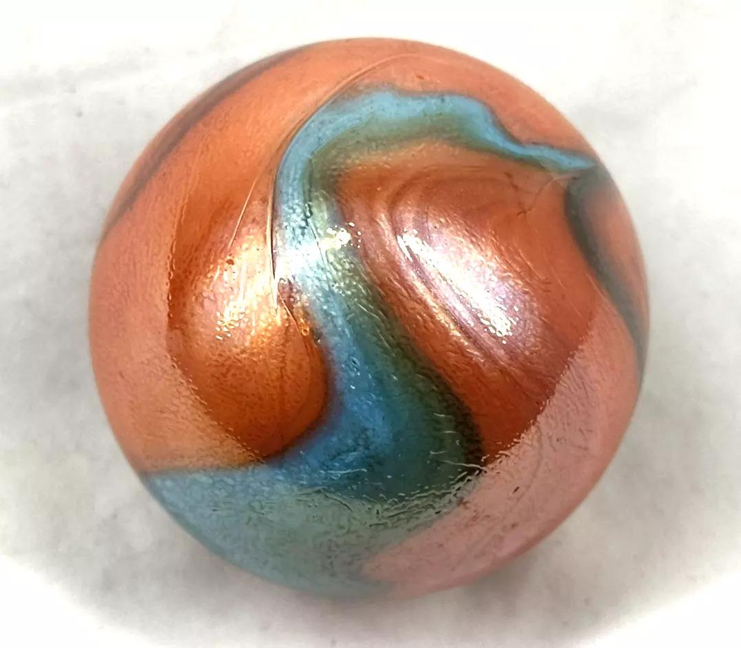 TOE BREAKER 50mm (2") VALKYRIE (aka Seahorse) Marbles Glass Ball HUGE