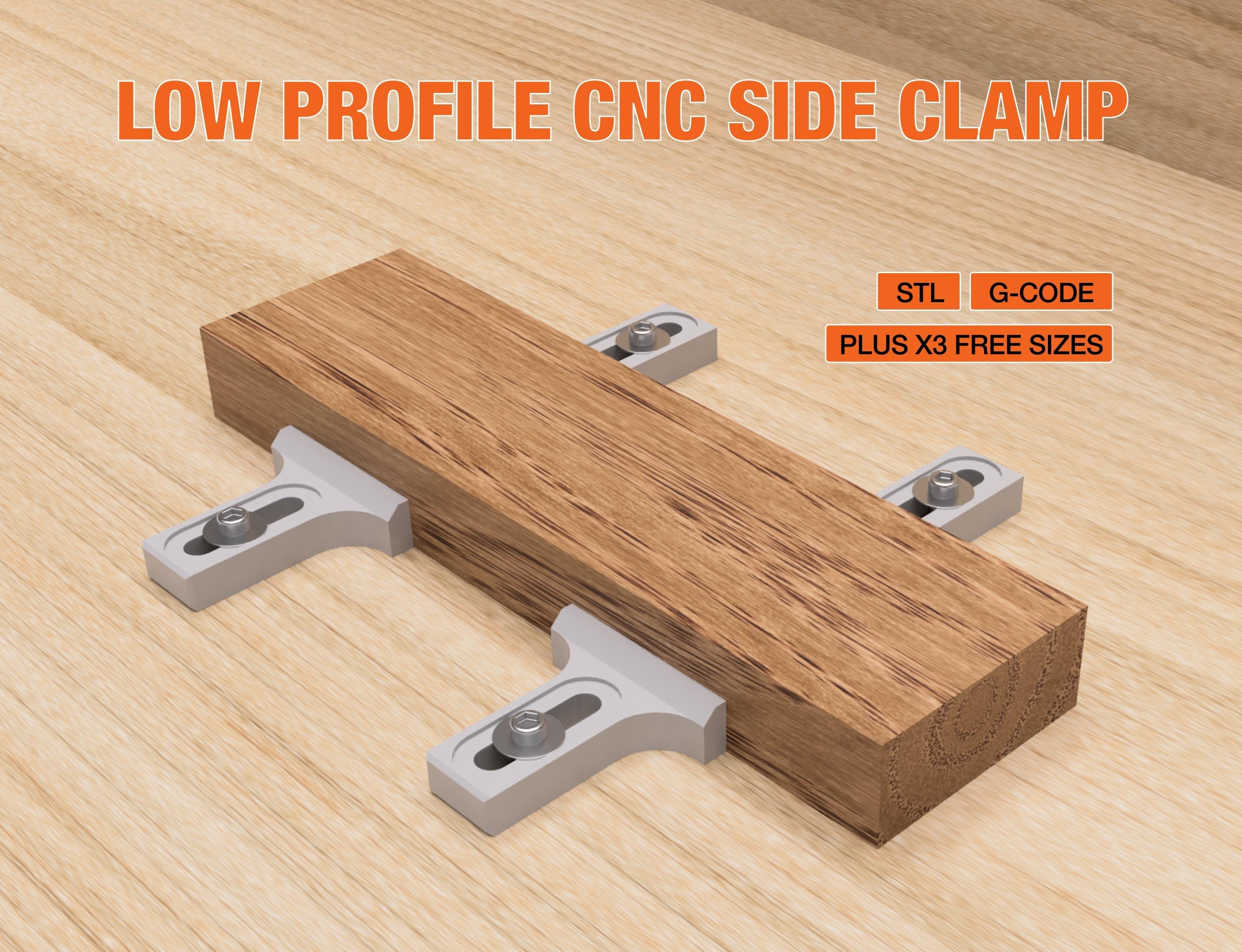 CNC Side Clamps STL Files for Hold Down Fixtures Etsy