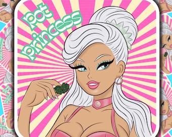 ¡Pegatina de la encantadora Princesa de la Olla!