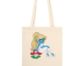 High on Smurfette Premium Tote Bag