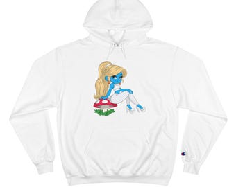 High on Smurfette Champion Hoodie