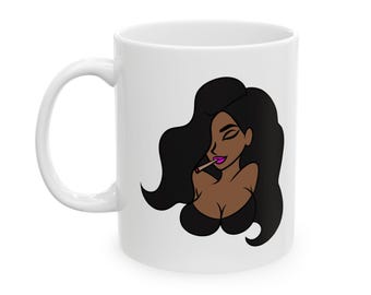 Puff Sip Repeat Ceramic Mug, Hot Girl Stoner Gift