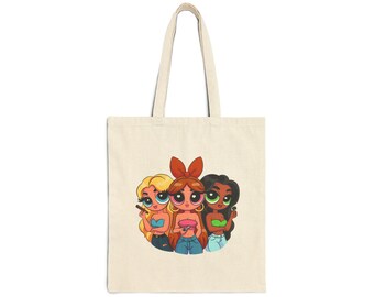 The Powerpiff Girls Cotton Canvas Tote Bag