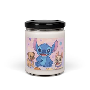 Playful Pet-Themed Scented Soy Candle, Perfect for Animal Lovers, Home Decor, Birthday Gift, Relaxation, Cute Candle Holder