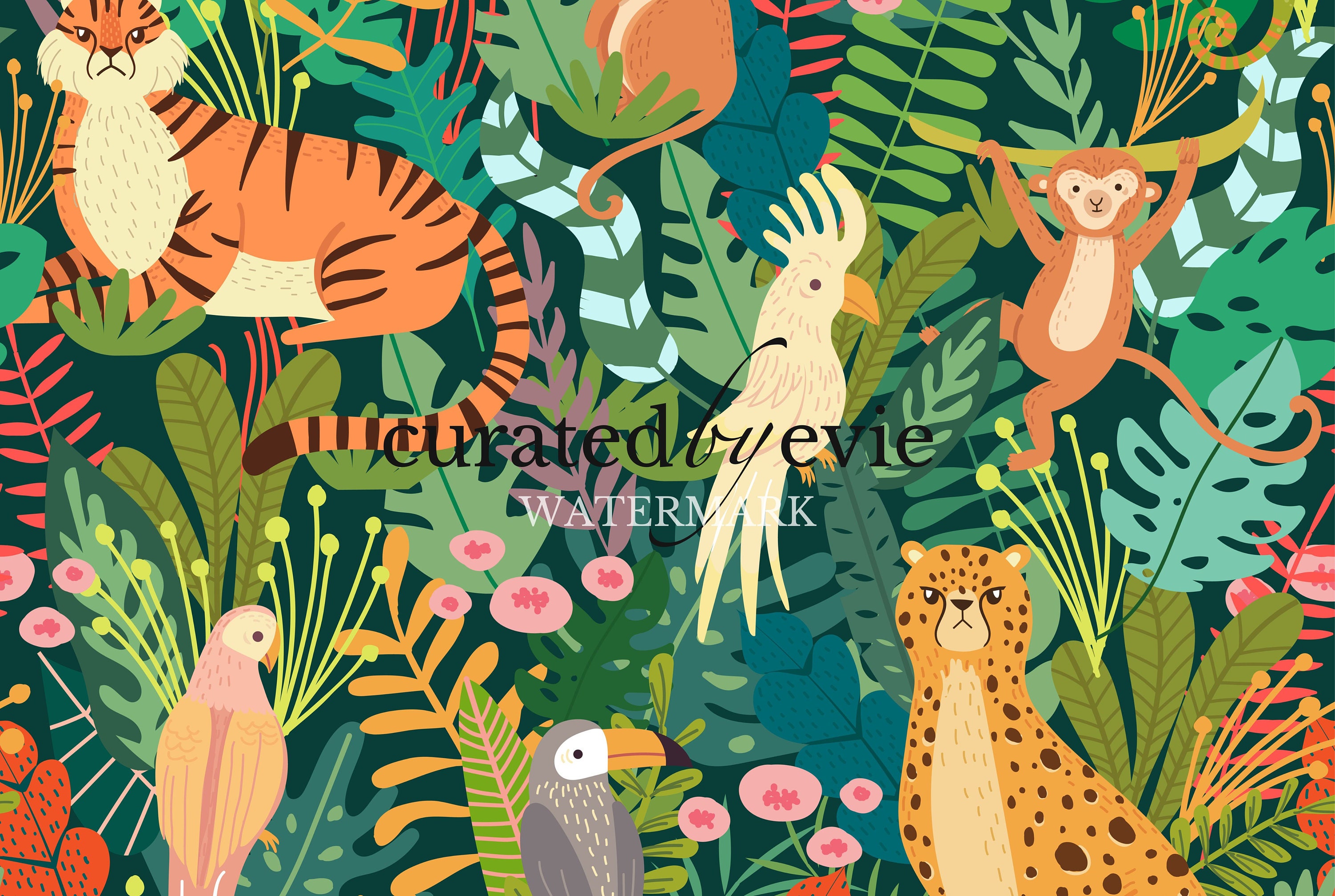 Paper Placemats Jungle Instant Download Printable Etsy
