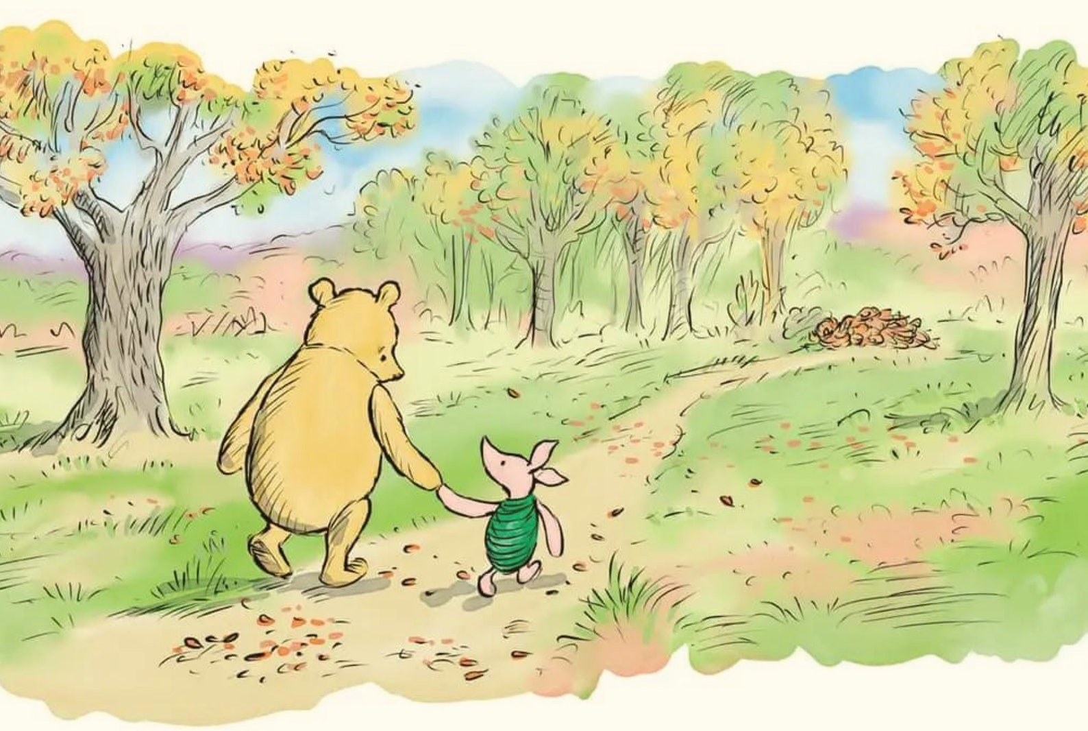 Placemat Winnie Pooh Too Cute to Bear Set of 2