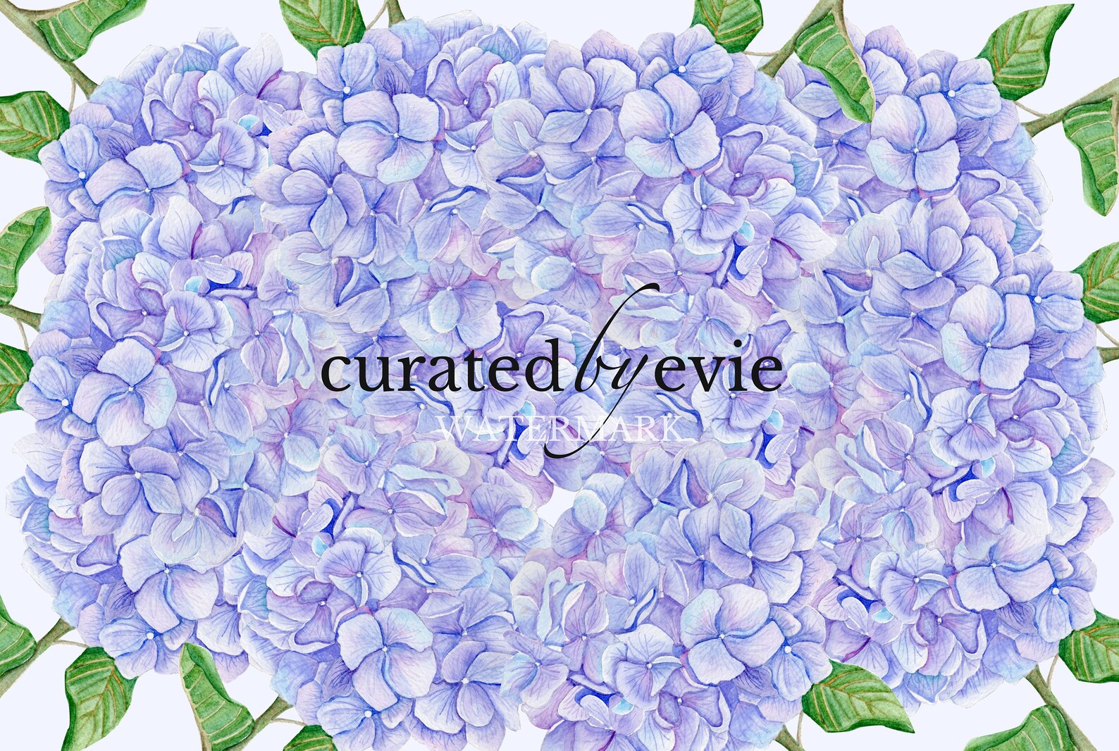 Paper Placemats Hydrangeas Instant Download Printable Digital Party