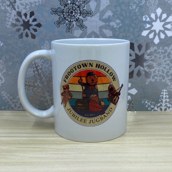 Frogtown Hollow Jubilee Jugband (Emmet Otter's Jug-Band Christmas) - 11.8 oz Holiday Ceramic Mug