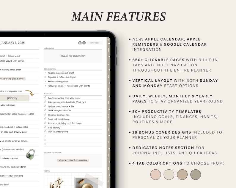 2026 Digital Planner | Goodnotes Planner & Notability Planner for iPad ...