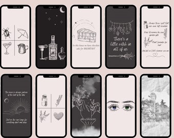 Practical Magic Inspired Phone Wallpaper - Set of 10!