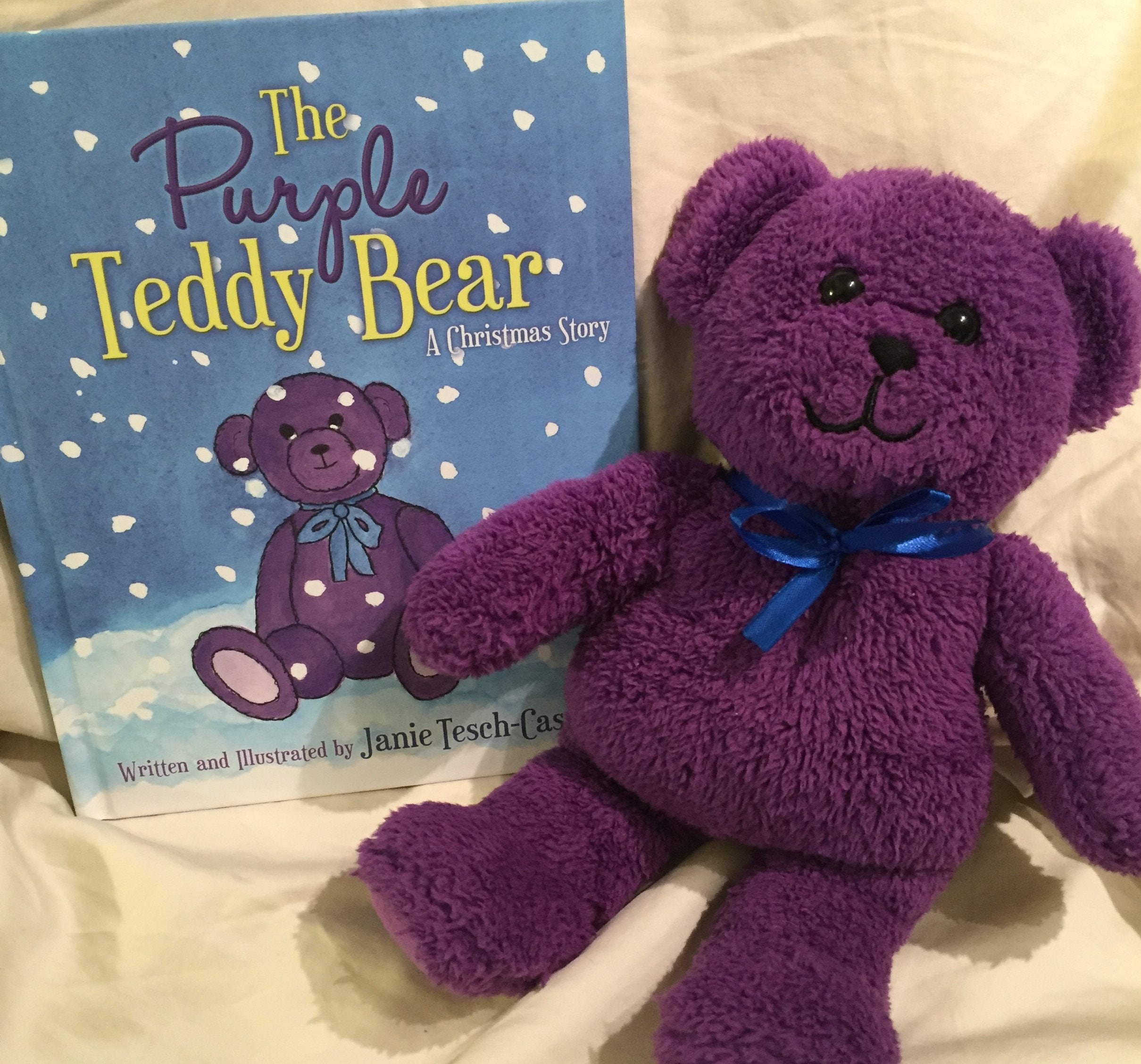 Penworthy Mascot Brown Teddy Bear Blue Overall 11” Soft Plush Hand Puppet