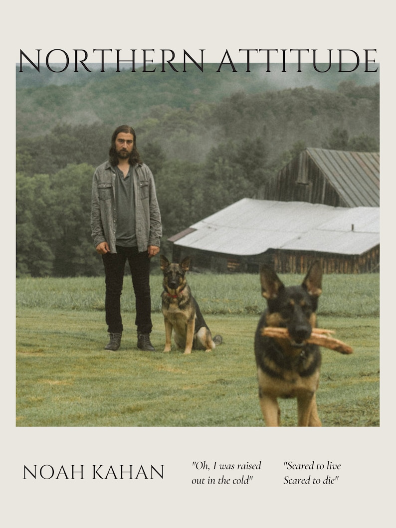 Northern Attitude Noah Kahan Wall Art Poster Indie Music Etsy