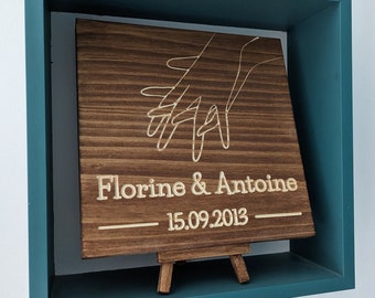 Pancarte pour la saint valentin personnalisable, Pancarte à offrir en bois st valentin, cadeau original pour la saint valentin.