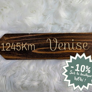 Cartello in legno ESTERNO personalizzabile, Freccia direzionale in legno per matrimonio, Segnaletica direzionale in legno ESTERNA, regalo originale.