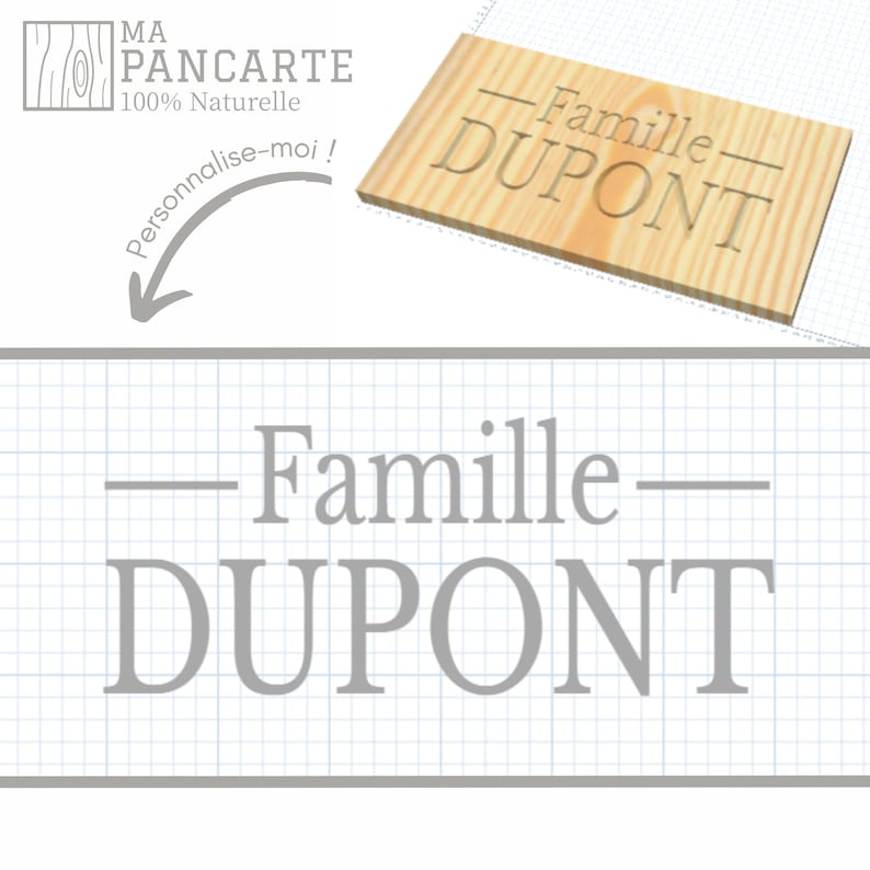 Pancarte en bois pour la famille personnalisable extérieur, panneau de maison en bois extérieur. image 6