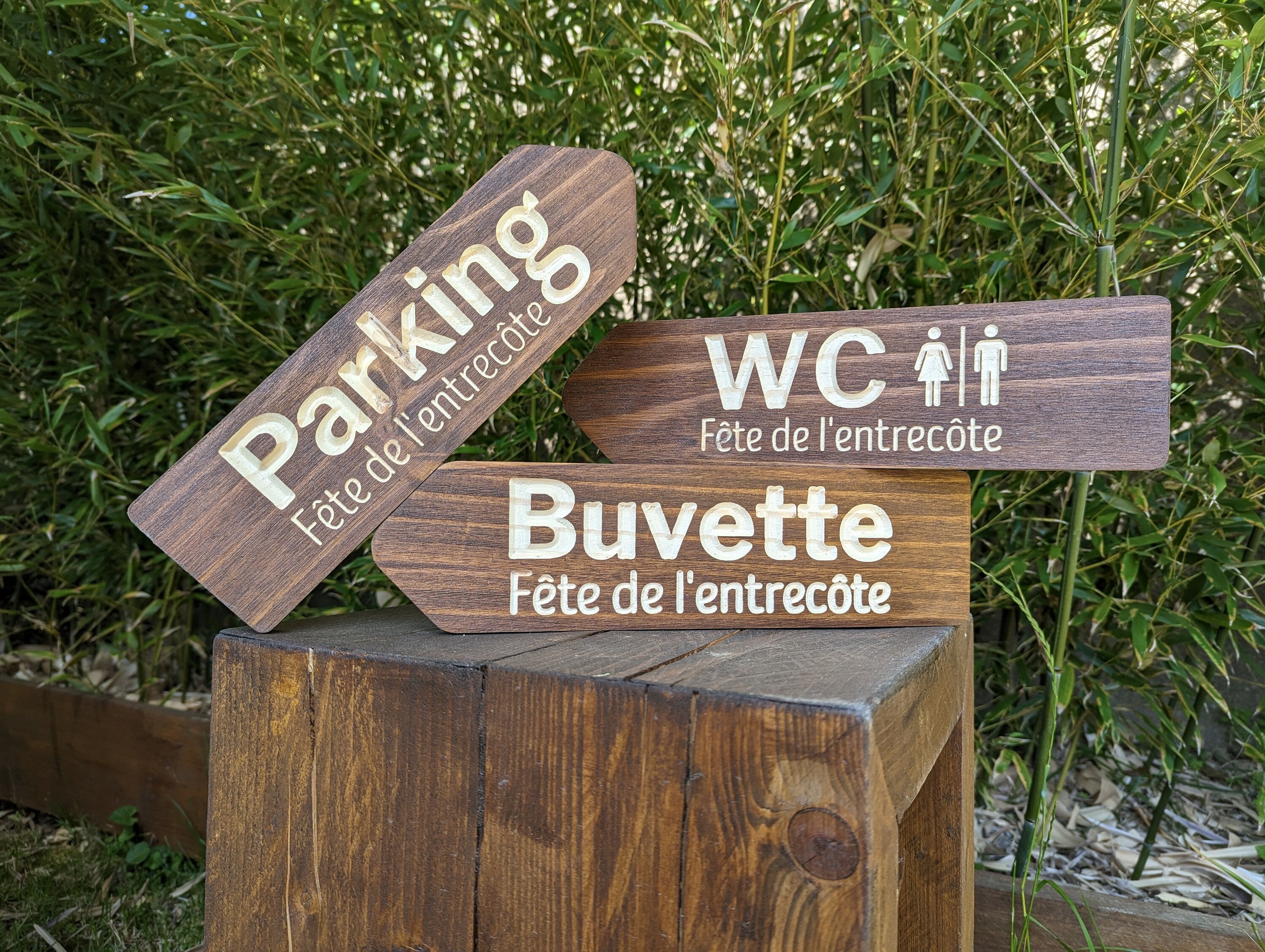 Plaque Décorative En Bois "Paix Sur Terre" - Style Fermière, Noir Et Blanc, Neuve, à Suspendre